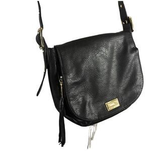 Juicy Couture shoulder crossbody bag in black with Gold embellishments.